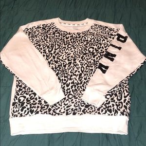 Victoria Secret PINK Leopard Sweatshirt Size XS